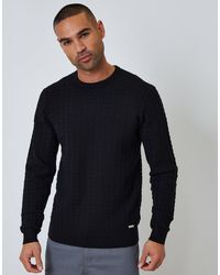 Threadbare - Cable Knit Crew Neck Jumper - Lyst