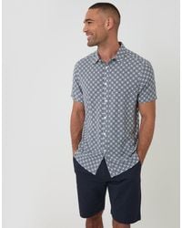 Threadbare - Geometric Print Short Sleeve Shirt - Lyst