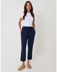Threadbare - Linen Blend Drawstring Trousers - Lyst