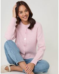 Threadbare - Chunky Knit Button Up Cardigan - Lyst