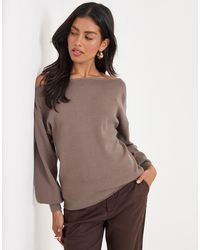 Threadbare - The Signature Soft Slash Neck Jumper - Lyst