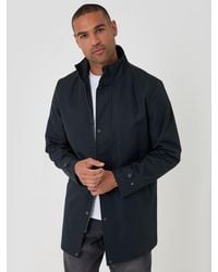 Threadbare - Showerproof Funnel Neck Longline Mac - Lyst