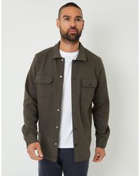 Threadbare - Pique Popper Fastening Shacket - Lyst