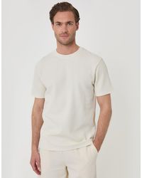 Threadbare - Textured Rib Cotton Crew Neck T-Shirt - Lyst