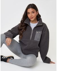 Threadbare - The Ultimate Half Zip Borg Fleece - Lyst