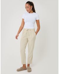 Threadbare - Linen Blend Drawstring Trousers - Lyst