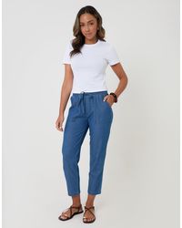 Threadbare - Drawstring Waist Barrel Leg Jeans - Lyst