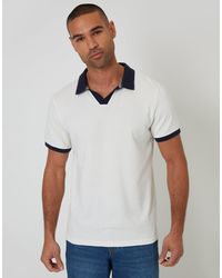Threadbare - Trophy Neck Waffle Polo Shirt - Lyst