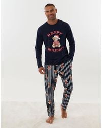Threadbare - Teddy Bear Pyjama Set - Lyst