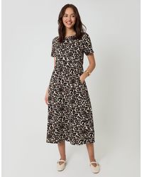Threadbare - Jersey Midi Smock Dress With Pockets - Lyst