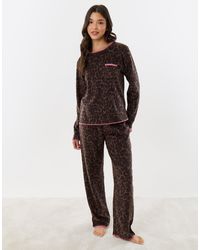 Threadbare - Micro Fleece Pyjama Set - Lyst