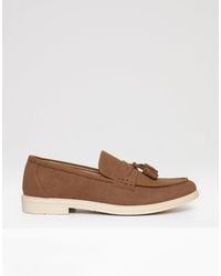 Threadbare - Faux Suede Tassel Loafers - Lyst