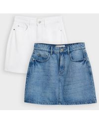 Threadbare - 2 Pack Denim Mini Skirts - Lyst