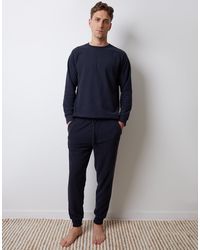 Threadbare - Waffle Textured Fleece Loungewear Set - Lyst