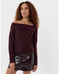 Threadbare - Asymmetric Slash Neck Jumper - Lyst