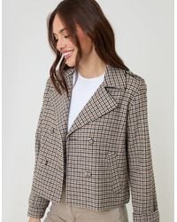 Threadbare - Faux Wool Cropped Jacket - Lyst