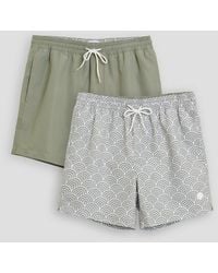 Threadbare - 2 Pack Geo Arch Print Quick Dry Swim Shorts - Lyst
