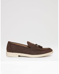 Threadbare - Faux Suede Tassel Loafers - Lyst