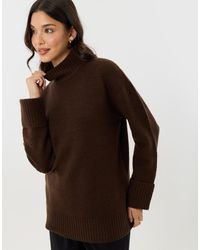 Threadbare - Relaxed Fit Funnel Neck Jumper - Lyst