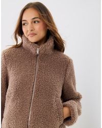 Threadbare - The Staple Funnel Neck Borg Bomber Jacket - Lyst
