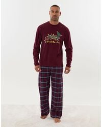 Threadbare - Festive Sausage Dog Pyjama Set - Lyst