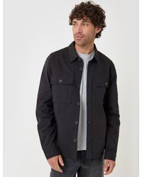 Threadbare - Curved Hem Cotton Shacket - Lyst