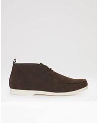 Threadbare - Faux Suede Moccasin Boots - Lyst