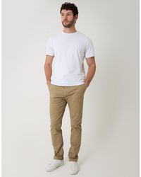 Threadbare - Slim Fit Cotton Blend Trousers - Lyst