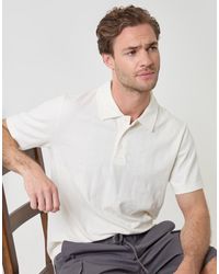 Threadbare - Textured Cotton Polo Shirt - Lyst