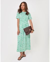 Threadbare - Crew Neck Jersey Midi Dress With Patch Pockets - Lyst