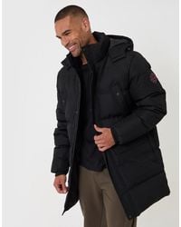 Threadbare - Showerproof Hooded Puffer Coat With Adjustable Waist - Lyst