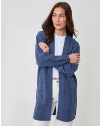 Threadbare - Cable Knit Open Cardigan - Lyst