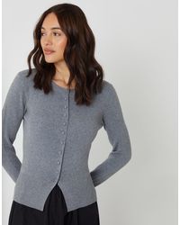 Threadbare - Crew Neck Compact Knitted Cardigan - Lyst