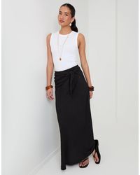 Threadbare - Tie Sash Maxi Skirt - Lyst