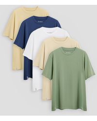 Threadbare - 5 Pack Assorted Cotton Crew Neck T-Shirts - Lyst