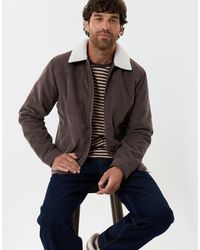 Threadbare - Corduroy Jacket With Sherpa Collar & Lining - Lyst