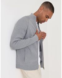 Threadbare - Knitted Zip Up Funnel Neck Cardigan - Lyst
