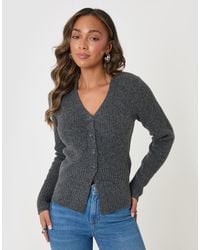 Threadbare - V Neck Knitted Cardigan - Lyst