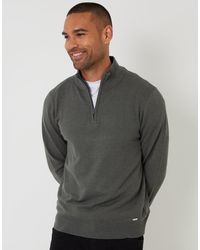 Threadbare - Funnel Neck Quarter Zip Knitted Jumper - Lyst