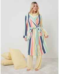 Threadbare - Towelling Midi Dressing Gown - Lyst
