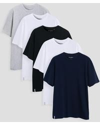Threadbare - 5 Pack Assorted Cotton Crew Neck T-Shirts - Lyst