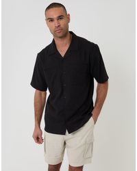Threadbare - Relaxed Fit Linen Blend Short Sleeve Shirt - Lyst
