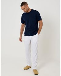 Threadbare - Linen Blend Drawcord Trousers - Lyst
