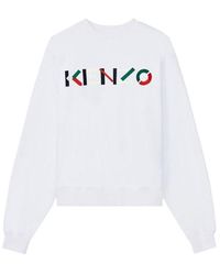 kenzo white jumper mens