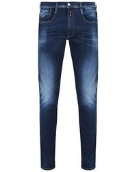 Replay Aged Eco Ambass Jeans - Blue