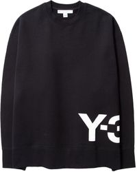 Mens Clothing Activewear gym and workout clothes Hoodies Y-3 Y3 Logo Hoody in Black for Men 