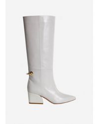 tibi white booties
