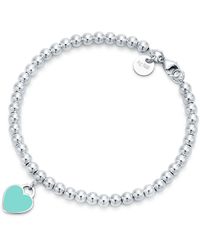 Tiffany & Co. Return To Tiffanytm Tiffany Blue® Heart Tag Bead Bracelet
