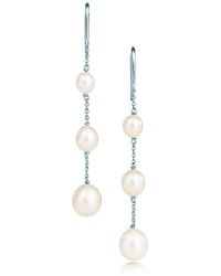 Tiffany & Co. - Elsa Peretti® Pearls By The Yardtm Chain Earrings - Lyst