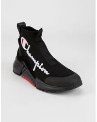black high top champion shoes